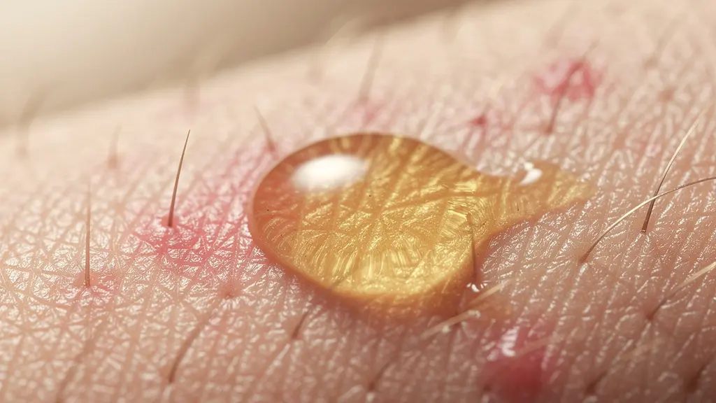 Gros plan sur application de sérum bakuchiol sur peau sensible apaisée