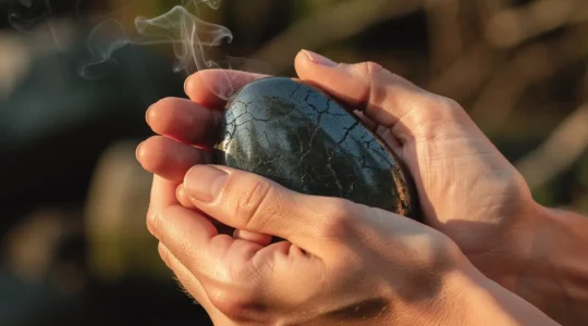 Méditation avec pierre d'ancrage pour apaiser le mental